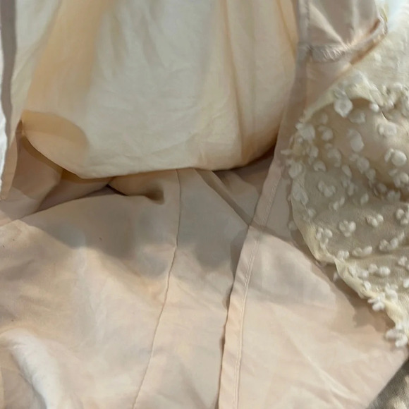 Macaron beige ivory sheer dress size Large - Picture 13 of 16